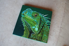 Load image into Gallery viewer, Original Green Iguana Painting
